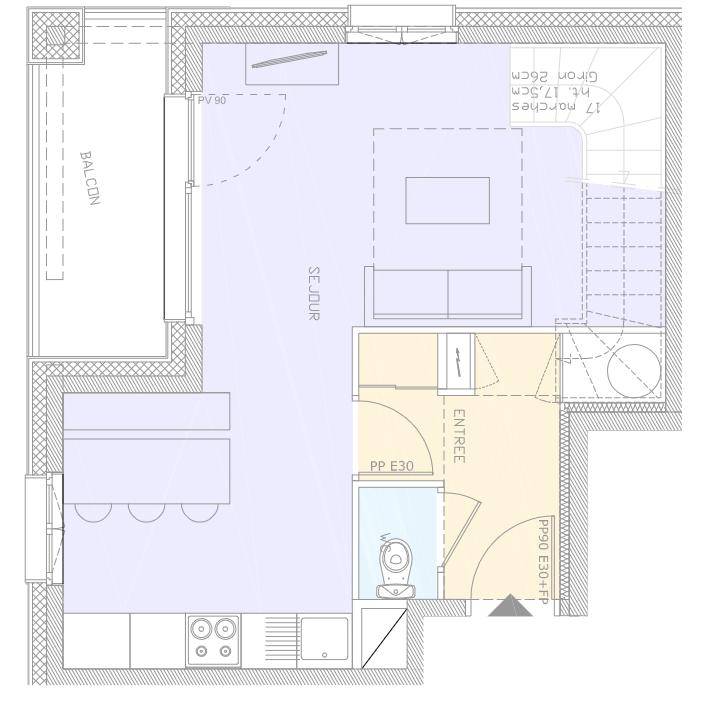 Appartement Beaufort 3 pièce(s) 54.19 m2