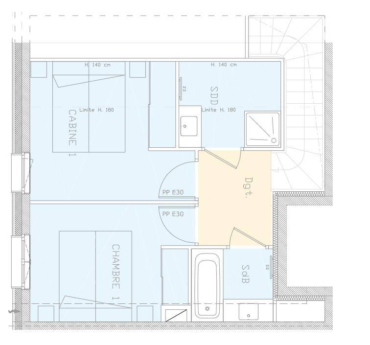Appartement Beaufort 3 pièce(s) 54.19 m2