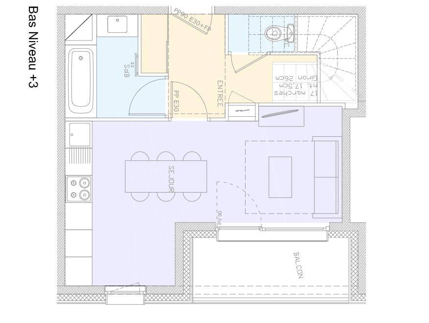 Appartement Beaufort 3 pièce(s) 47.43 m2