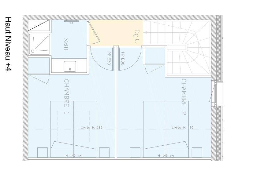 Appartement Beaufort 3 pièce(s) 47.43 m2