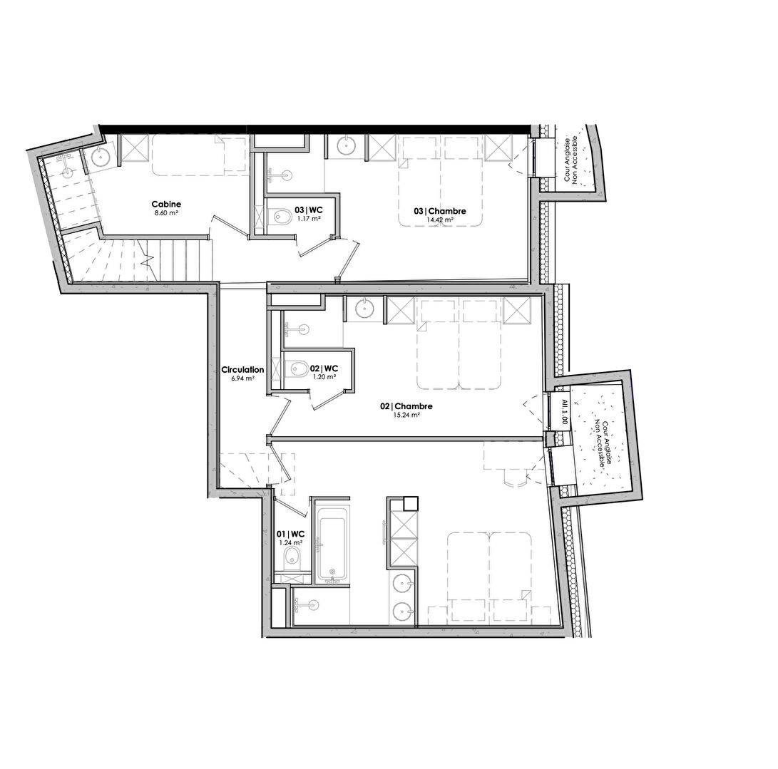 Duplex 5 pièces, neuf