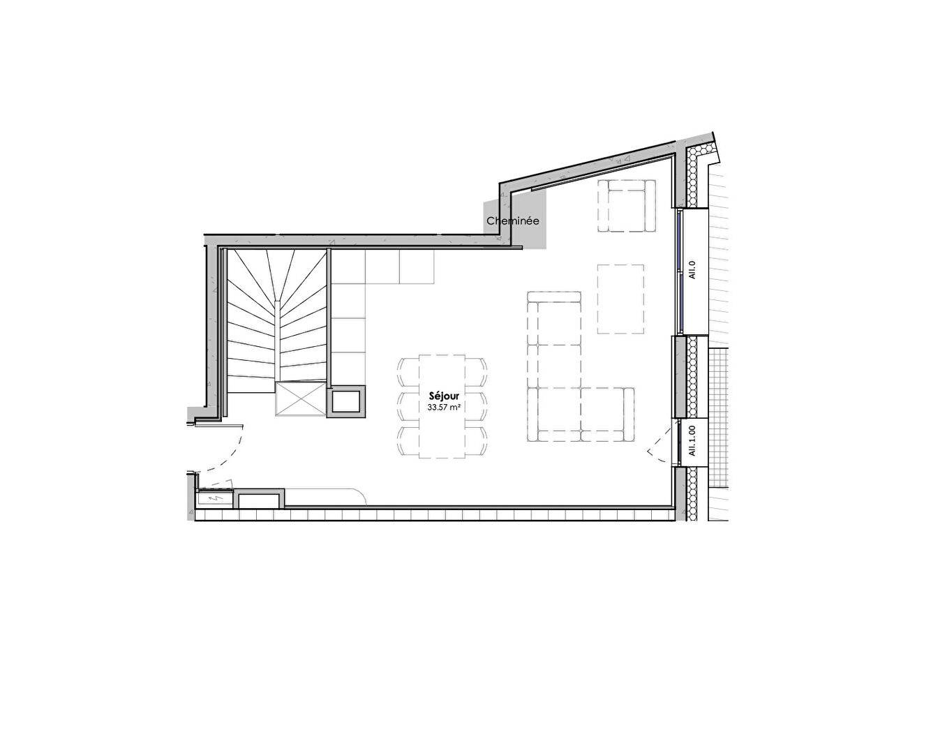 Duplex 4 pièces, neuf