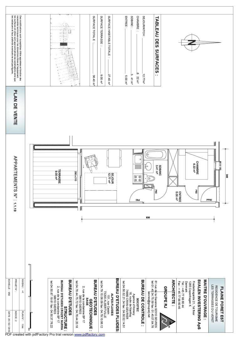 2 PIECES SUD avec PARKING à  COTE DES PISTES