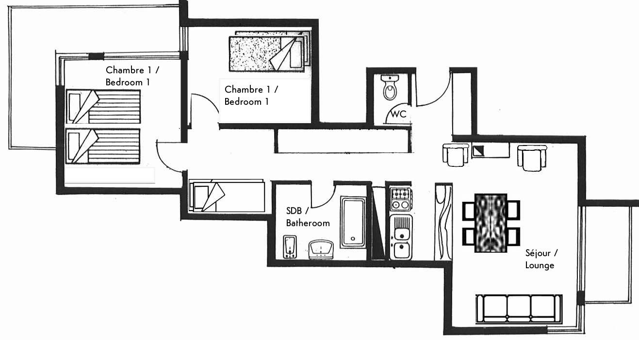 appartement Val-d'Isère Vue exceptionnelle, Excellent état