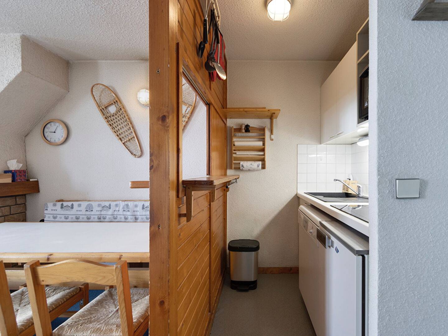 Appartement 3 pièces, dernier étage avec cheminée