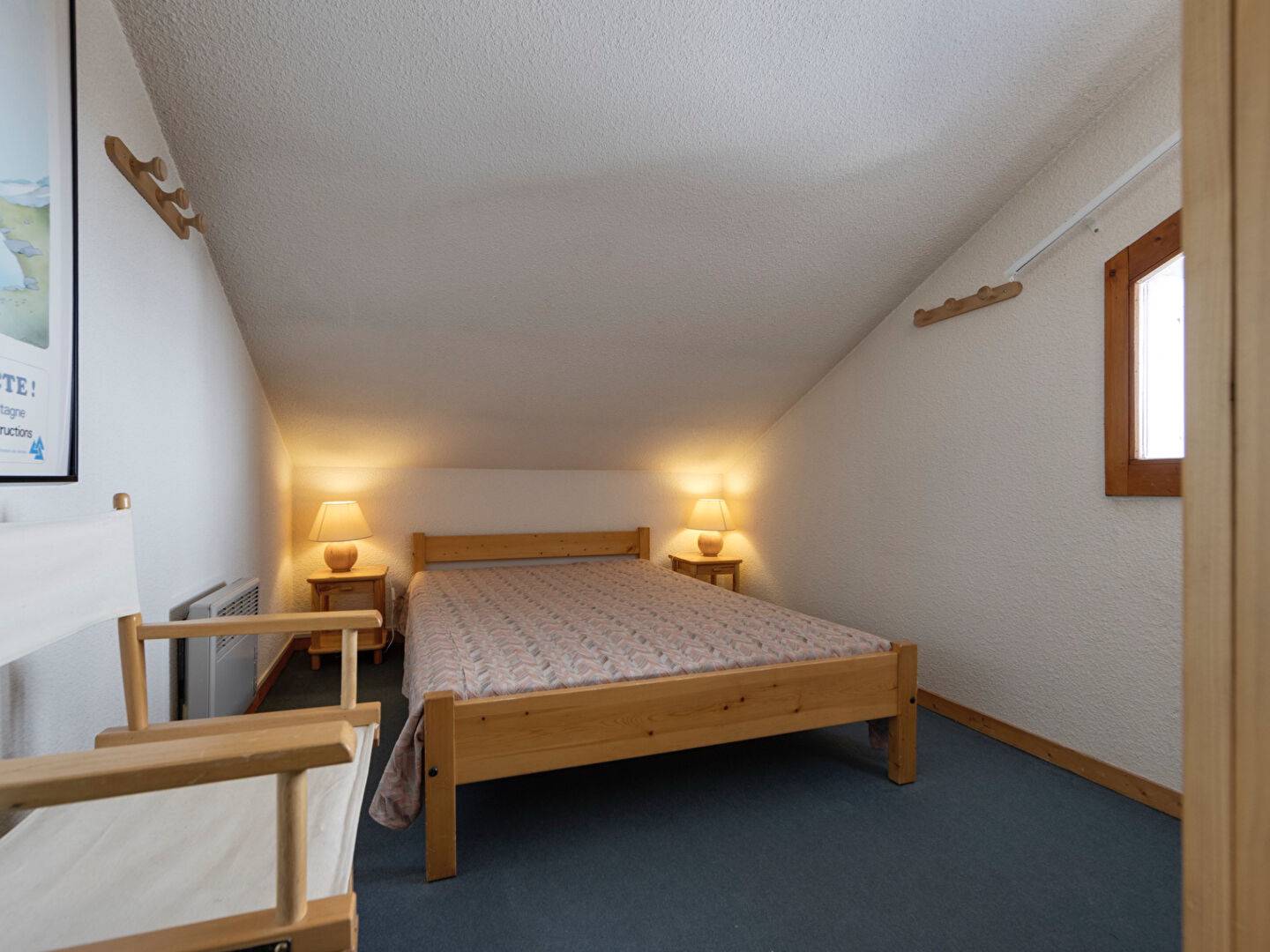 Appartement 3 pièces, dernier étage avec cheminée