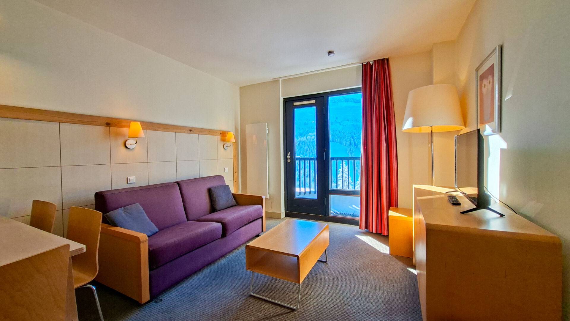 2 PIECES Balcon SUD à proximité des pistes