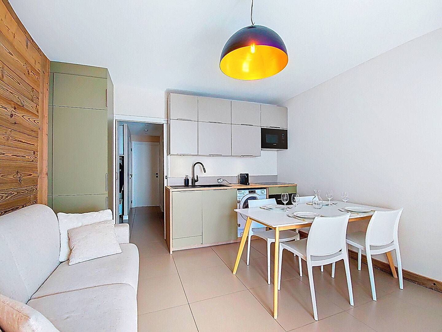 T2 avec coin montagne balcon sud pied des pistes