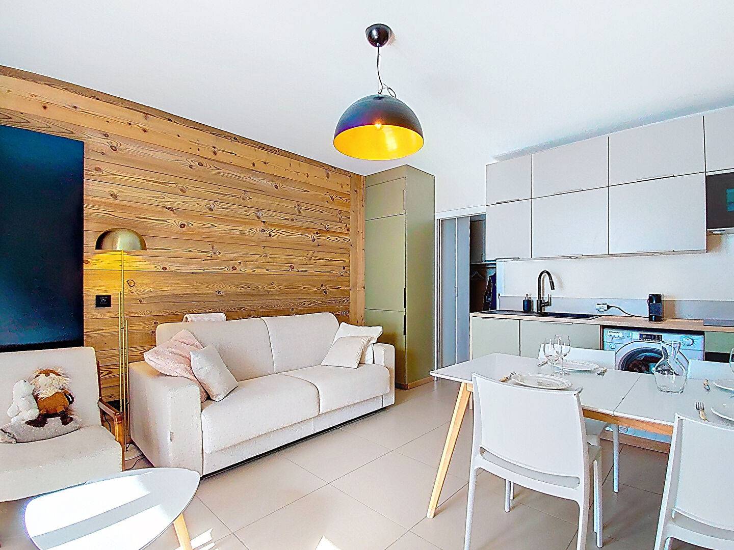 T2 avec coin montagne balcon sud pied des pistes