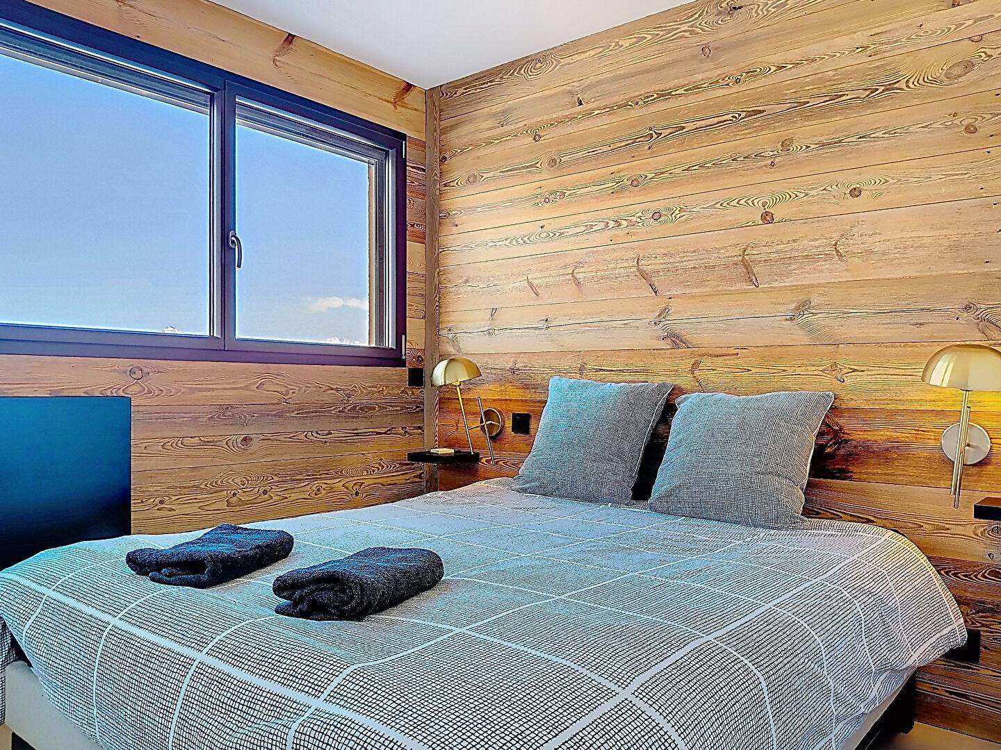 T2 avec coin montagne balcon sud pied des pistes