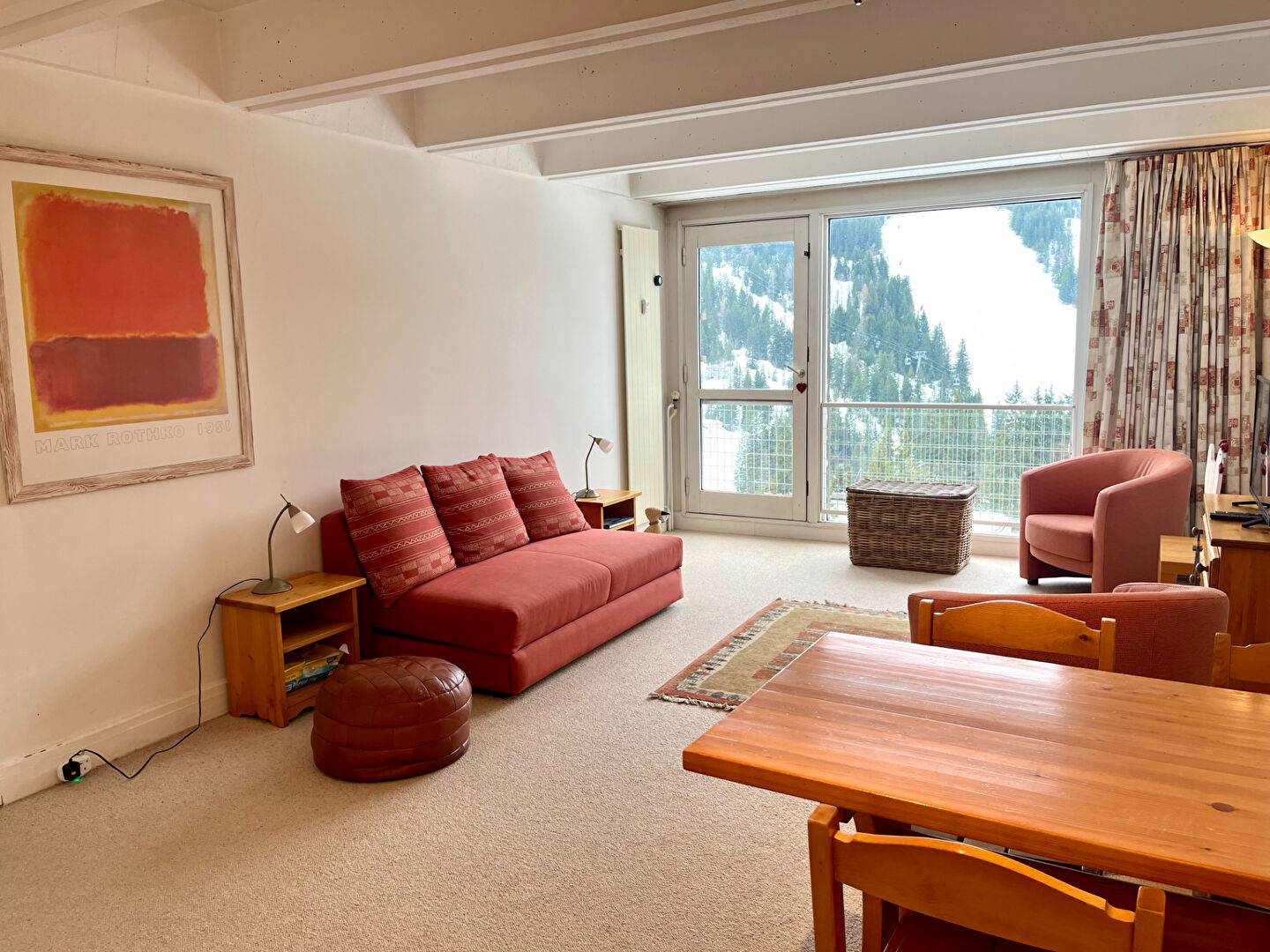 RARE : 5 PIECES SUD au PIED DES PISTES