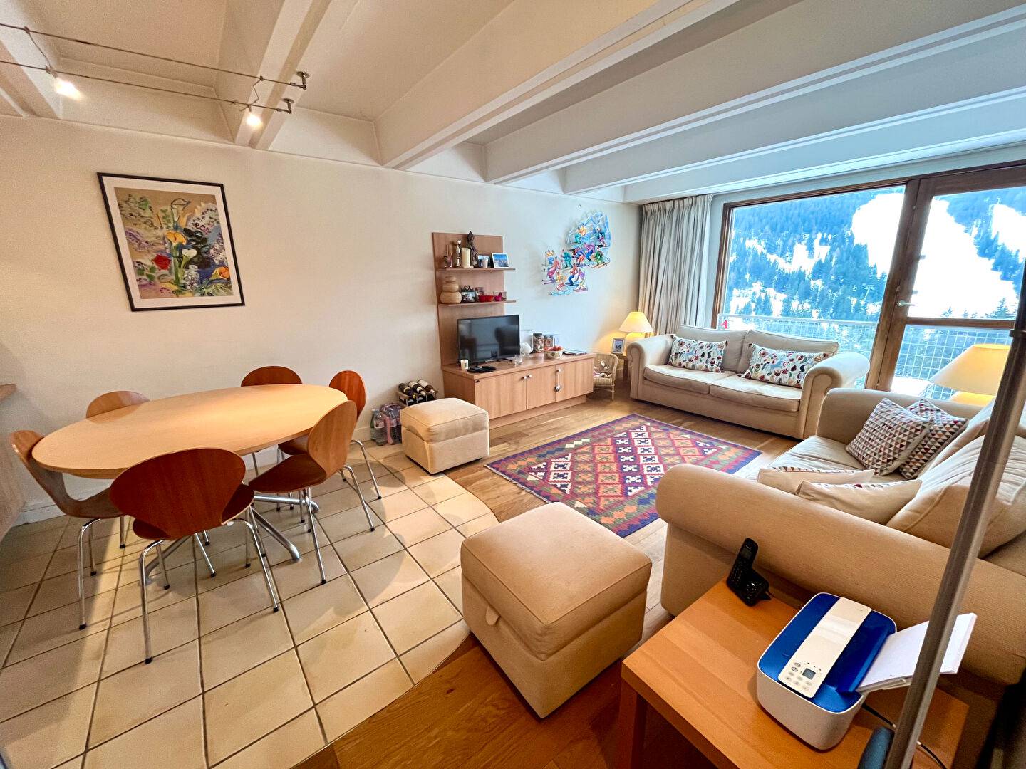 RARE : 5 PIECES SUD au PIED DES PISTES