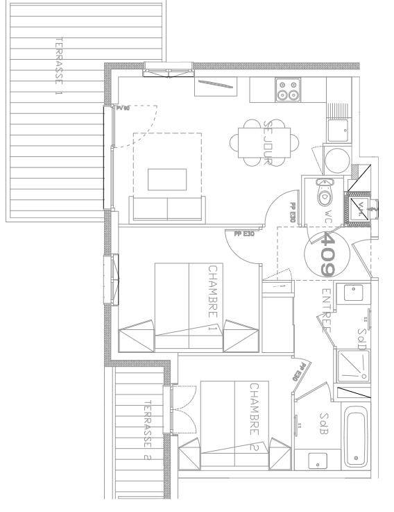 Appartement Areches 3 pièce(s) 47.11 m2