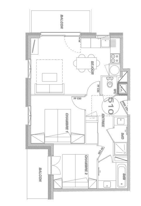 Appartement Areches 47.11 m2