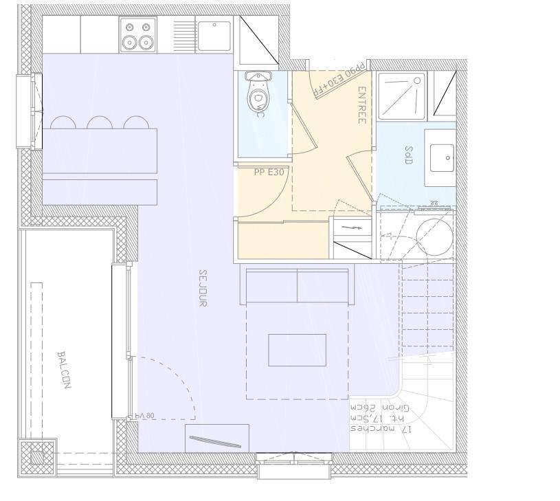 Appartement Areches 3 pièce(s) 58.23 m2