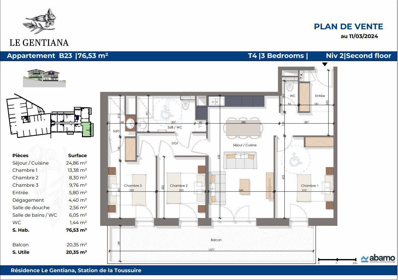 APPARTEMENT B23 4 PIECES   PMR