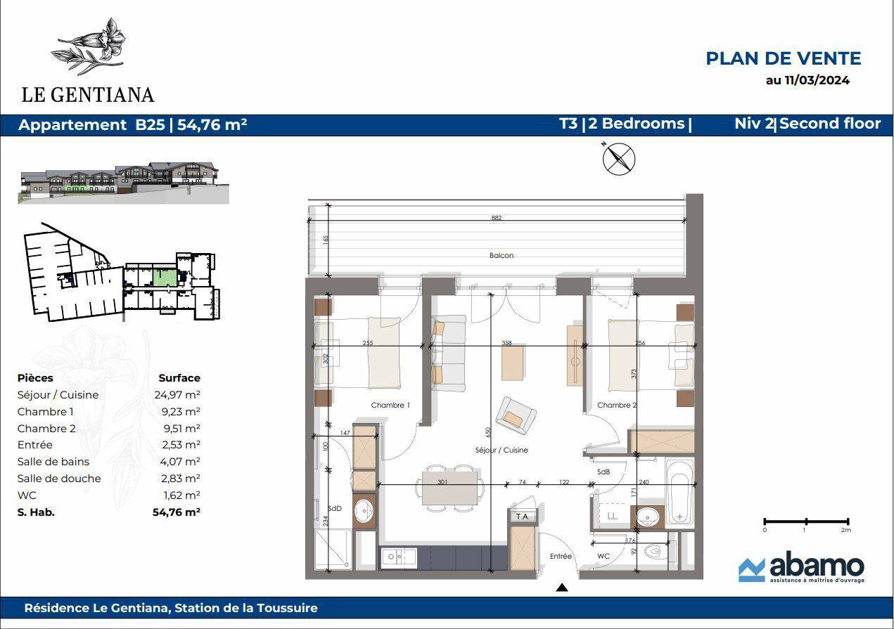 APPARTEMENT B25   3 PIECES