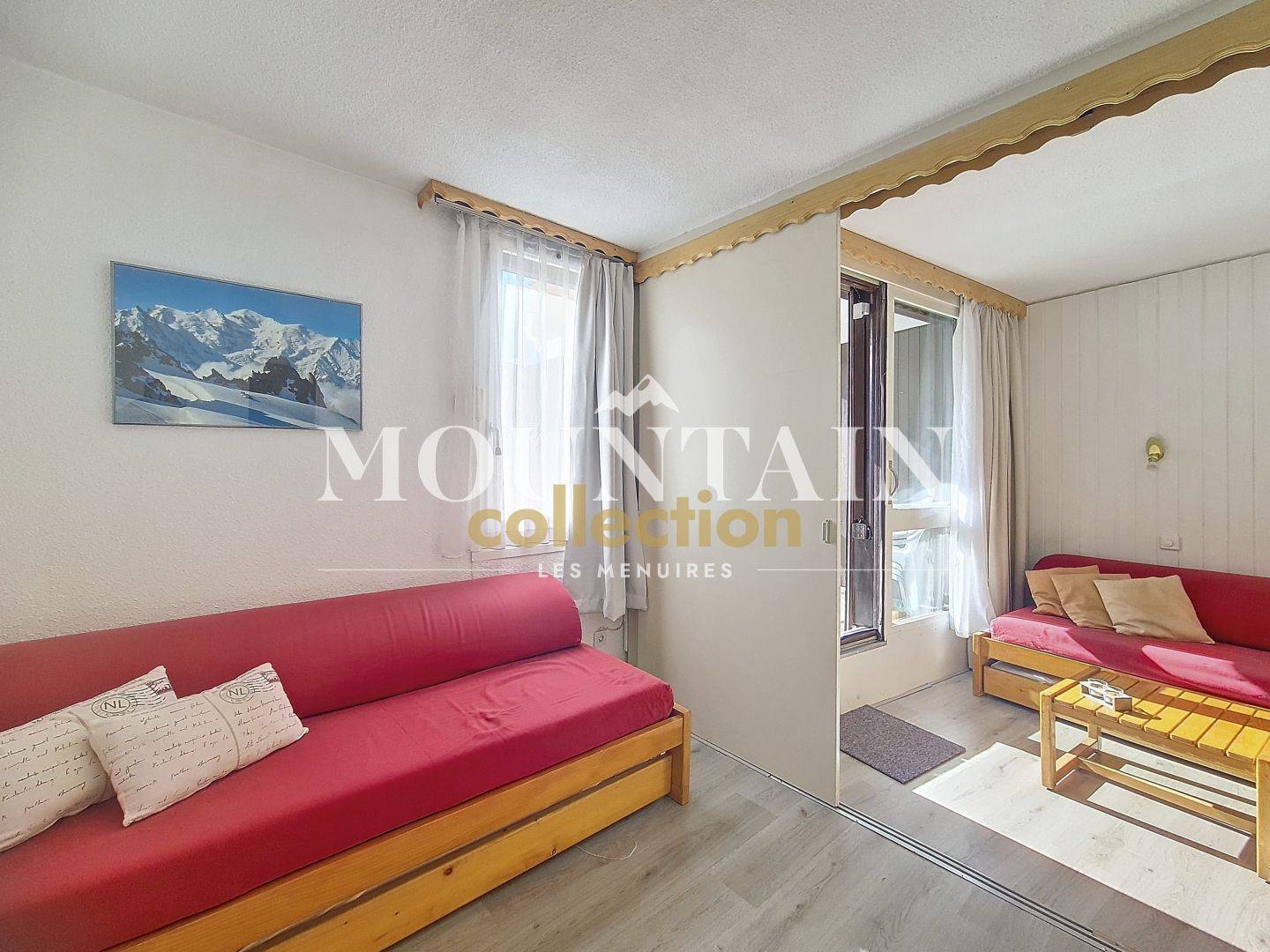 APPARTEMENT de 2 PIÈCES de 27,77 M2 + PARKING, LES MENUIRES, REBERTY 1850.