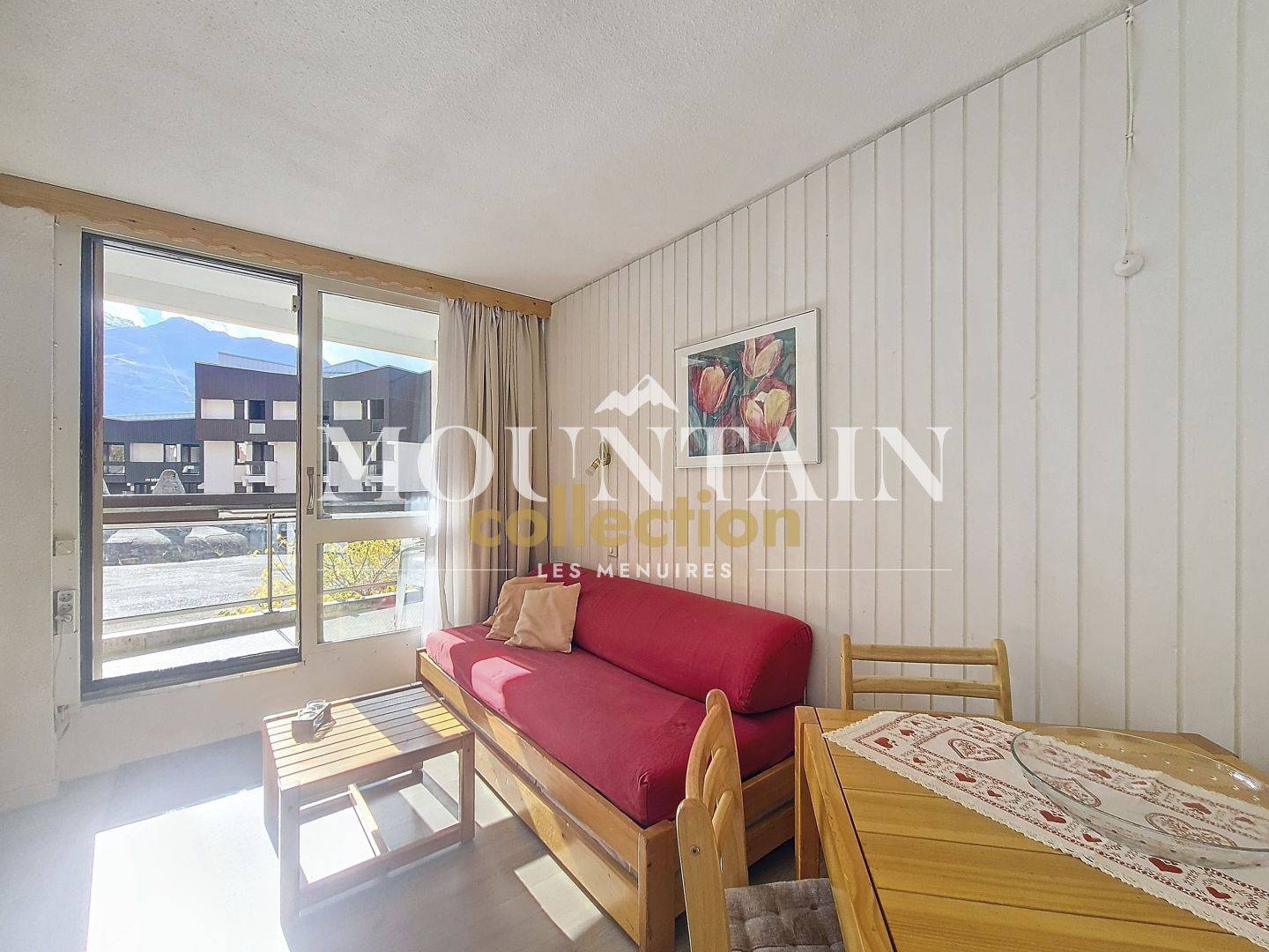 APPARTEMENT de 2 PIÈCES de 27,77 M2 + PARKING, LES MENUIRES, REBERTY 1850.