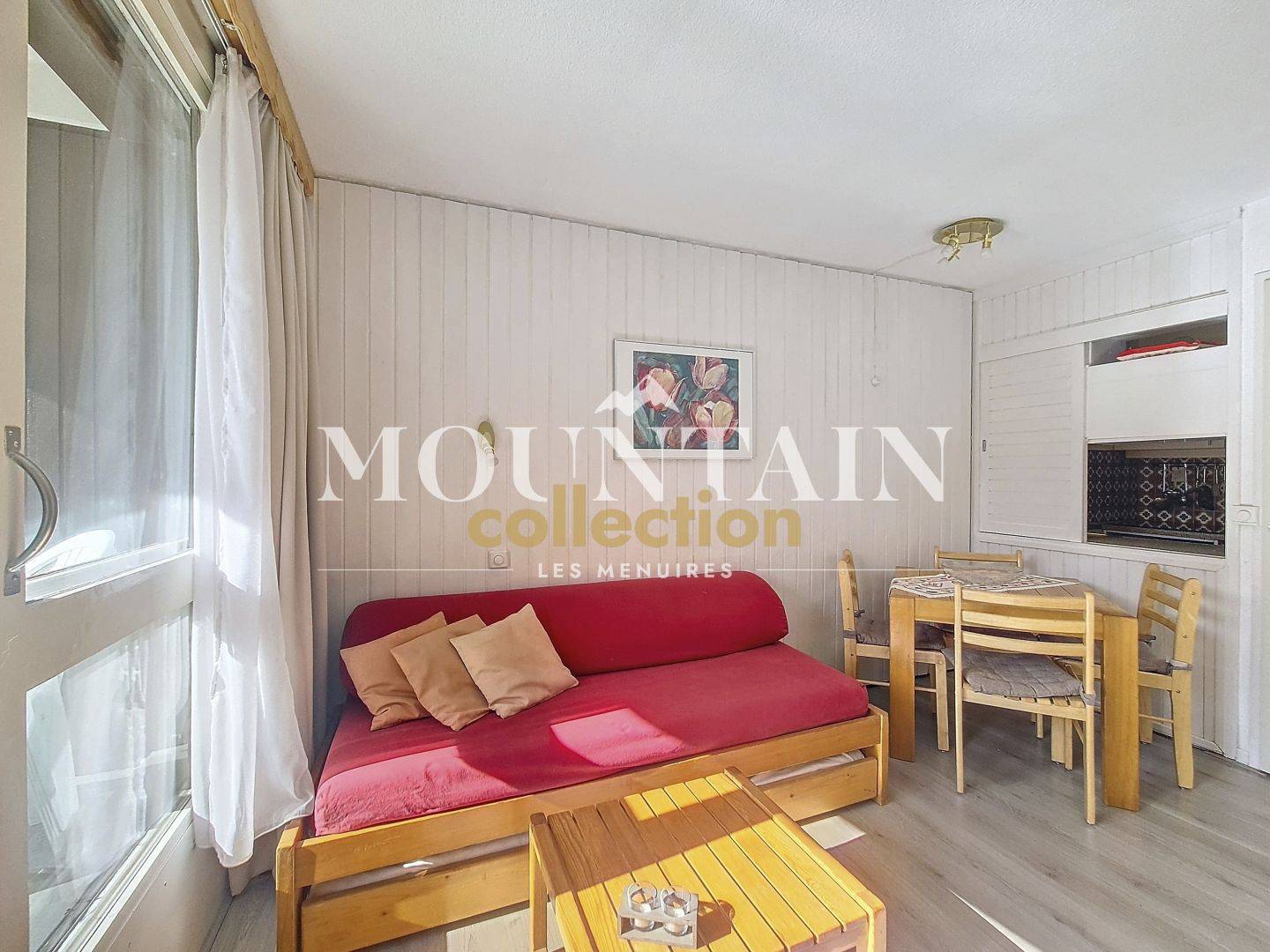APPARTEMENT de 2 PIÈCES de 27,77 M2 + PARKING, LES MENUIRES, REBERTY 1850.