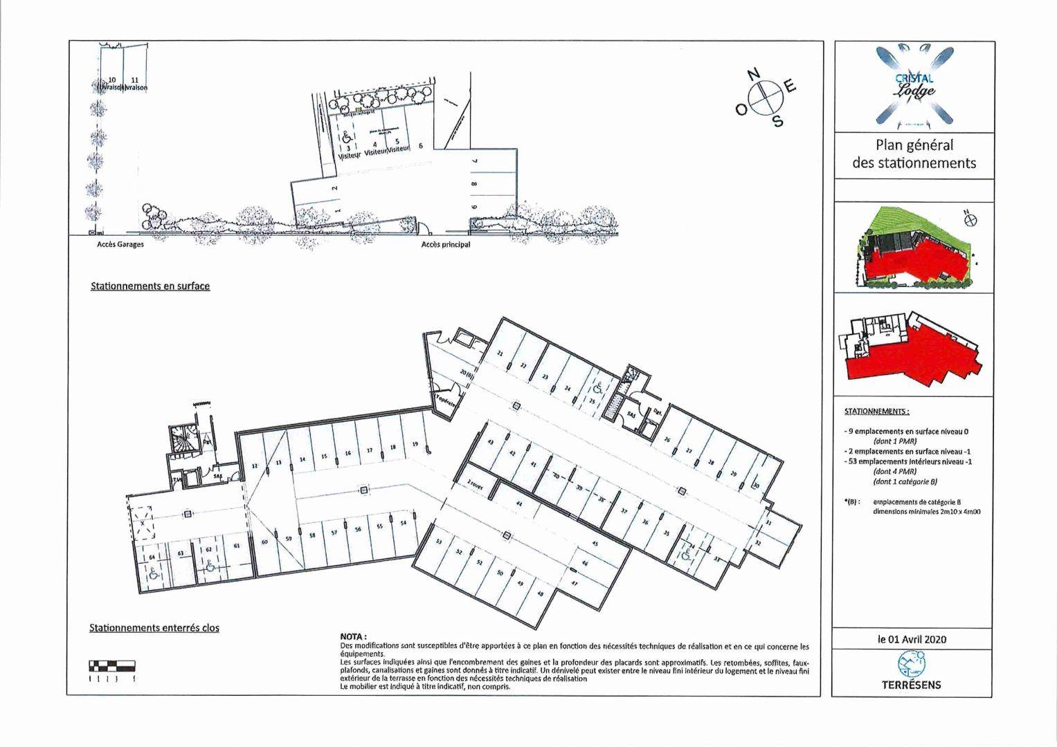 Studio de 20,51 m² / Résidence haut de gamme avec parking à  Chantemerle