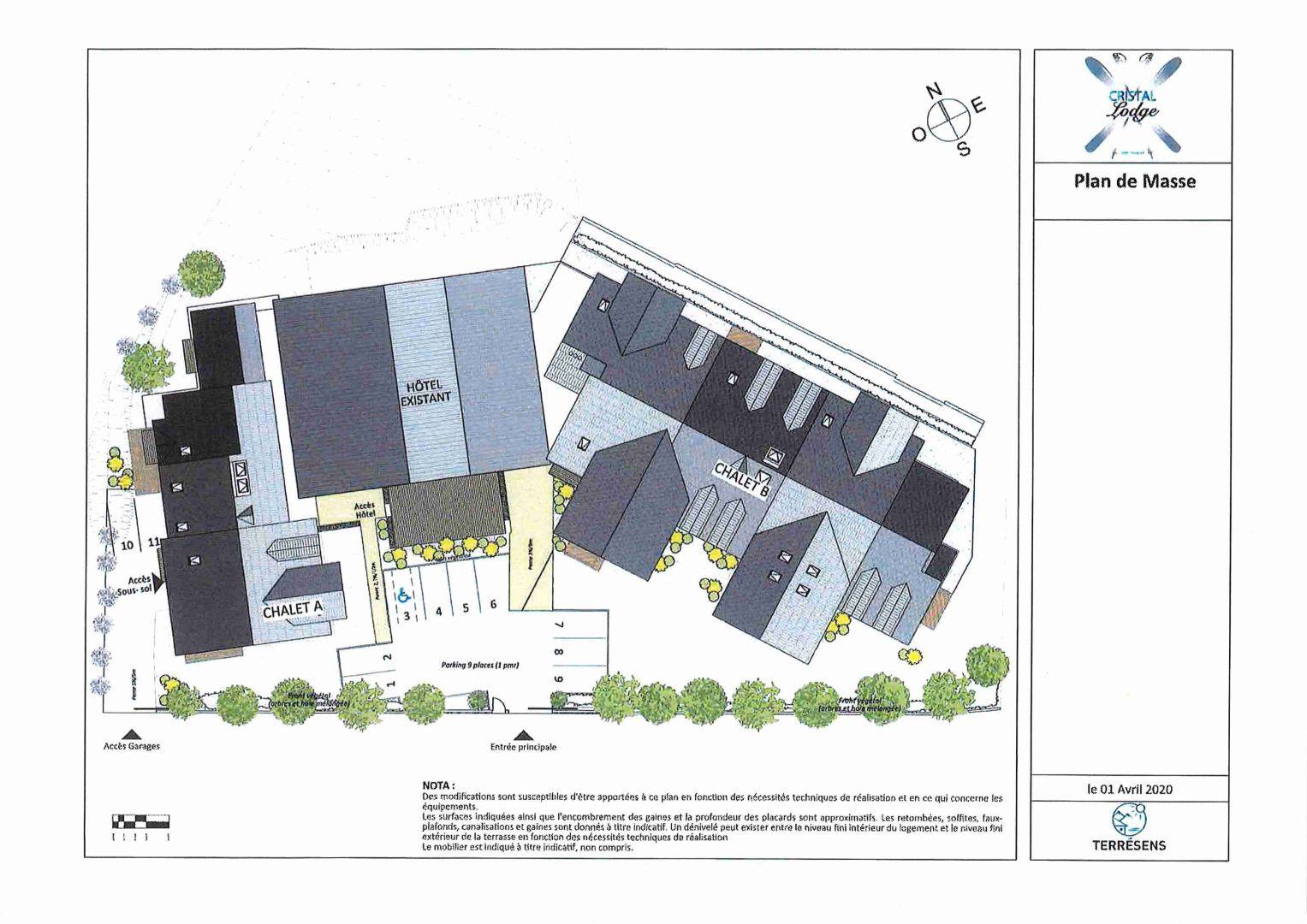 Studio de 20,51 m² / Résidence haut de gamme avec parking à  Chantemerle